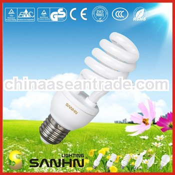 9W Half-spiral Energy Saving Lamp (Lifespan:6000~10000hrs)