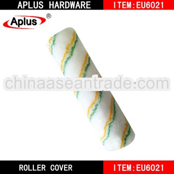 9" double stripe green and yellow roller cover