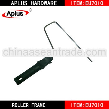 9'' hot sale conveyor idler roller zinc plated frame plastic handle