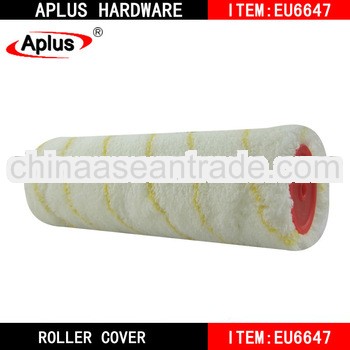 9" white and yellow stripe paint roller