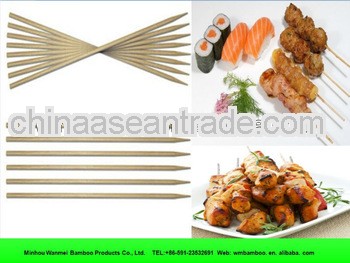 AA grade round bamboo kebab skewer