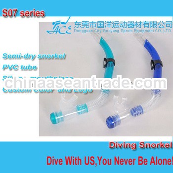 ACE Semi-Dry PVC Scuba diving snorkel for adults and kids