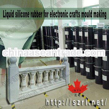 Addition cured silicone rubber for cement items