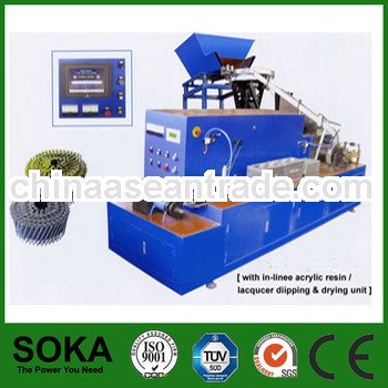 Advanced high speed machinery to make pallet nails (factory)