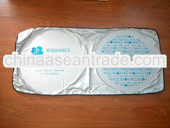 Advertising Front Silver polyester Car Shades