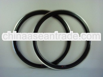 Affordable 60mm Carbon Clincher Rim with Alloy Braking Track