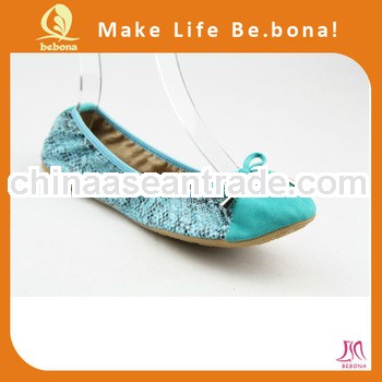 Alibaba shoes OEM wholesale rollable lady shoes