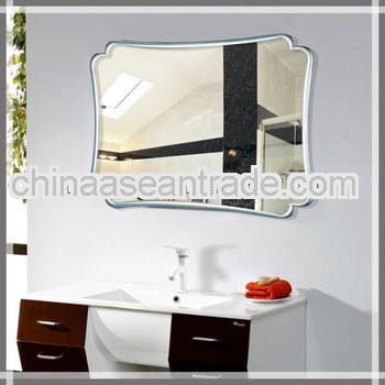 Aluminum frame bathroom mirror