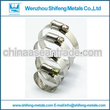 American type screw band worm gear hose clamps