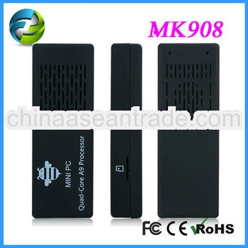 Android 4.1 mini PC android tv box MK908 Built-in Bluetooth Quad Core Rk3188