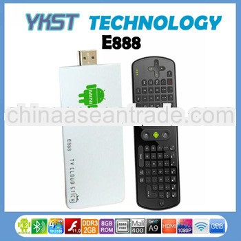 Android TV Stick Quad Core E888 MINI PC RK3188 2G 8G Android 4.2 Bluetooth