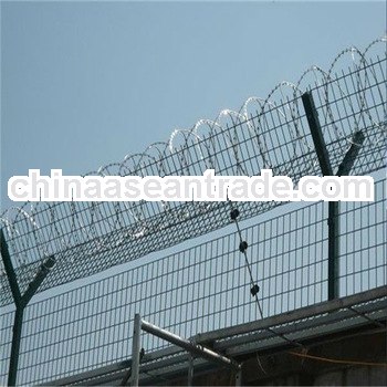 Anping razor barbed wire/barbed wire motto type/cross razor barbed