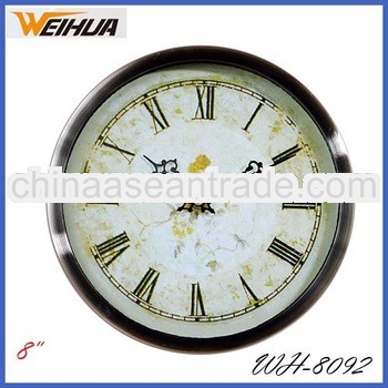 Antique Clock WH-8093 Antique Style Clock Special Design 10 Inch Wall Clock