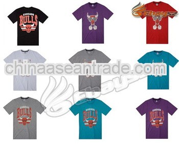 Applique emboridery compressed t-shirts in guangzhou