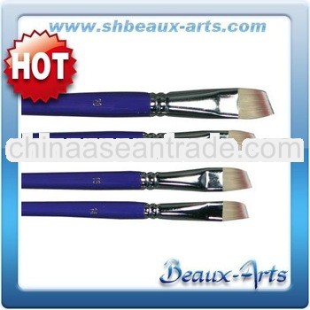 Art Maker,Synthetic Hair Artist Brush,Angular Shaped,Blue Handle