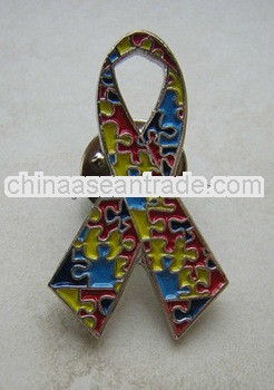 Autism Autistic Awareness pin badge ribbon