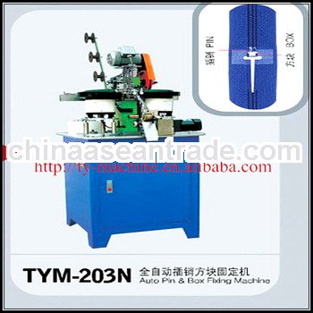 Auto Pin Box Zipper Manufacturing Machine