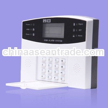 Auto dial GSM intelligent alarm home security system with LCD display