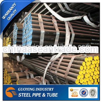 BS1387 erw ms round black steel pipe