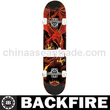 Backfire 2013 New Design Golden Dragon Flying Dragon cool skateboard Professional Leading Manufactur