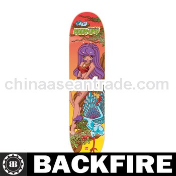 Backfire Best Selling new rare UPS Skateboard Deck MANDY MAID 7.88 x 31.75