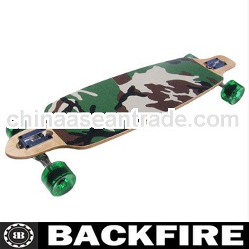 Backfire CAMO BAMBOO DROP THROUGH Complete Skateboard LONGBOARD THRU