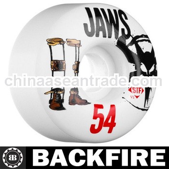 Backfire New! BONES STF Jaws "Retirement" 54mm SKATEBOARD WHEELS: White/83B - Street Tech 