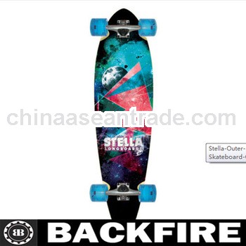 Backfire Outer Limits Blunt Nose Longboard Skateboard Complete