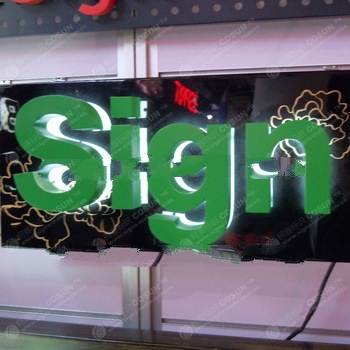 Backlit Letters Shop Sign