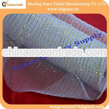 Baoding Grace 21" gold metallic deco poly mesh wrapping