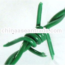 Barbed wire PVC coated iron wire in blue*double twist barbed wire