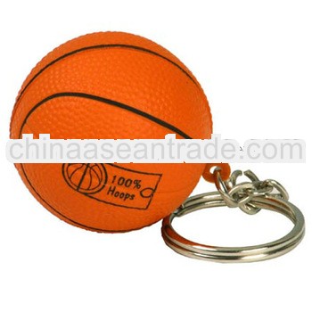 Basketball Stress Ball Keychain