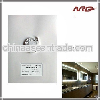 Bathroom mirror electric defogger pad