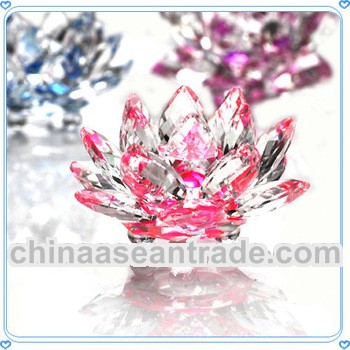 Beauty Wedding Crystal Lotus For Decoration & Gifts