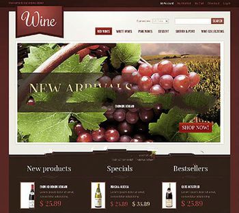 Best Chinese website design, red wine online selling website