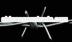 Best price barbed wire with high quality low carbon steel wire(ISO9001:2008)