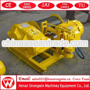 Best price!!!!slow lifting speed wire rope pulling winch with single drum