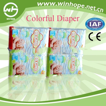 Best price with cute printings!fluff pulp baby diaper