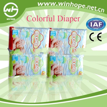 Best price with cute printings!pe tape baby diaper