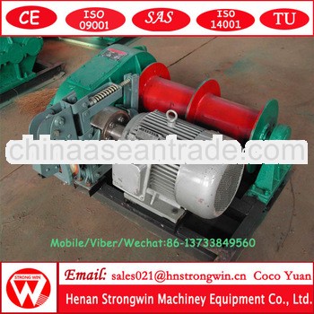 Best quality single-drum high speed portable winch machine 380v from crane hometown