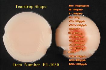 Big Artificial/ Teardrop/Triangle/Spiral shape Silicone Breast Fake Breast/breast shape and sizes