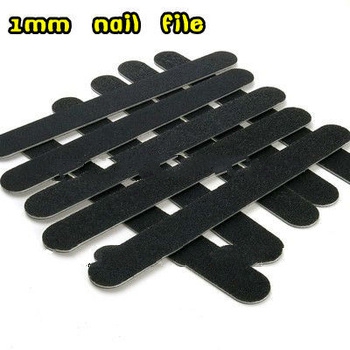 Black Sanding File Nail Buffer Slim Buffing Grit Sandpaper