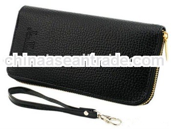 Black travel wallet organizer