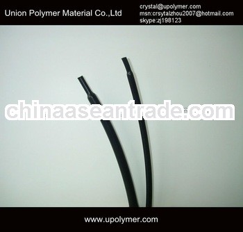 Black wire splice terminal heat shrink sleeve