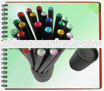 Black wooden crystal pencil for promotion