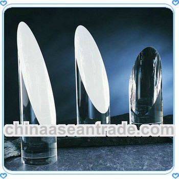 Blank Crystal Cylinder-shaped Trophy for Victory Honor Awards