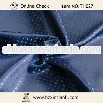 Blue Shiny Dobby Pattern Liner Lining Textile