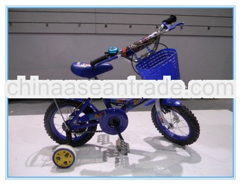 Blue color with carrier bell training wheel baby boy four wheel bike bicycle,children bicycle