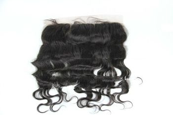 Body wave human hair lace frontal pieces ,brazilian hair lace frontal in stock