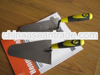Bricklaying trowel with Rubber handle